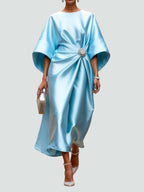 Albertine – Elegante vestido largo de satén de Mujer