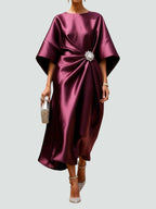 Albertine – Elegante vestido largo de satén de Mujer