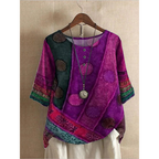 Valarie - Top bohemio colorido