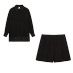Maud | Conjunto elegante de camisa y pantalones cortos