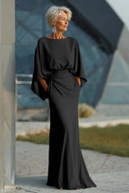 Clara | Elegant V-neck backless sleeve dress
