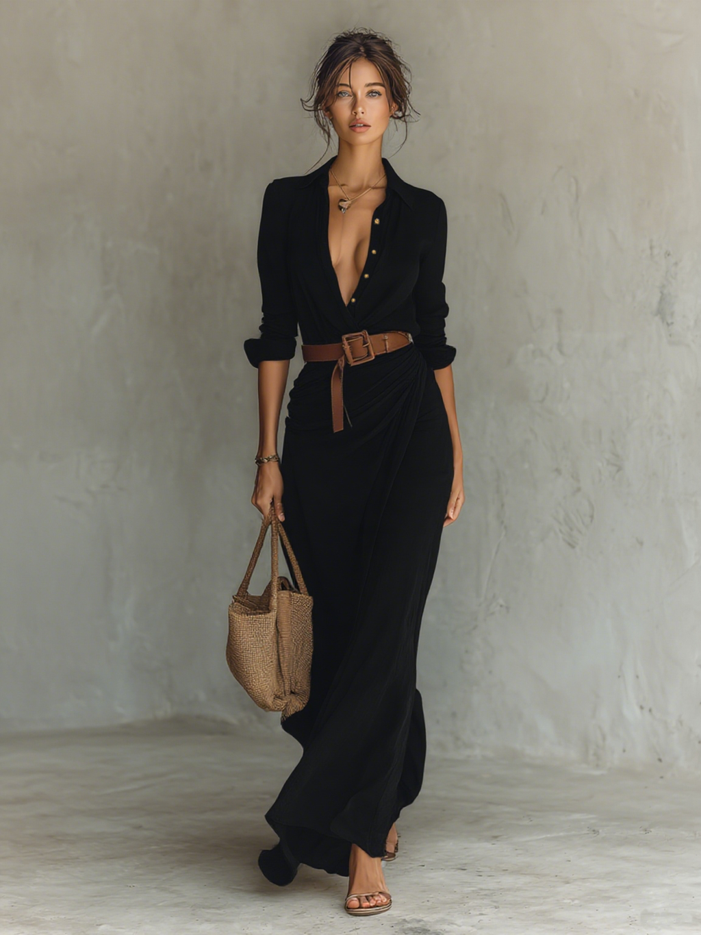 Camilla – Blusa larga / Vestido largo para mujer