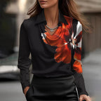 Joyce™ | Elegante blusa de satén con escote en V