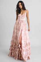 VIOLETTA | Whispering Silhouette Maxi Dress