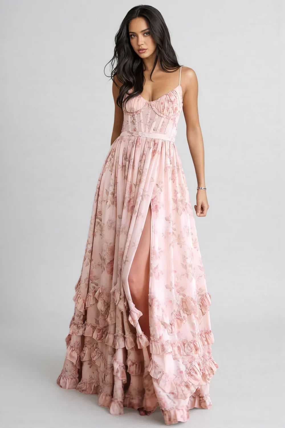 VIOLETTA | Whispering Silhouette Maxi Dress