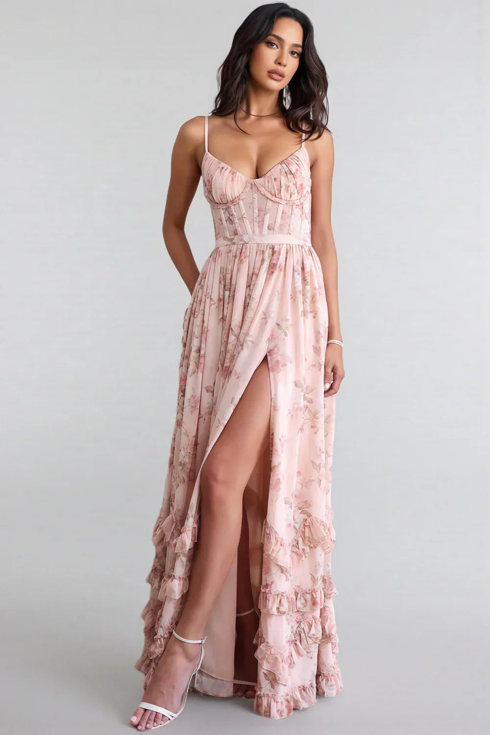 VIOLETTA | Whispering Silhouette Maxi Dress