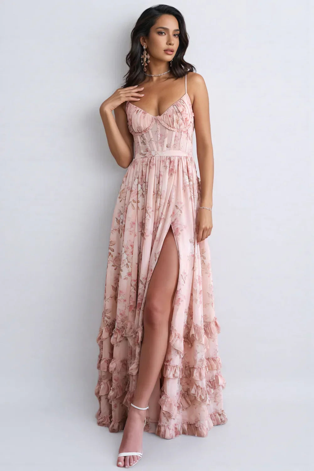 VIOLETTA | Whispering Silhouette Maxi Dress