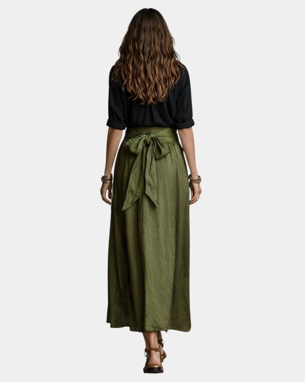 Dione | Falda midi + blusa negra de regalo