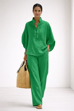 Mariella™  | Conjunto de Algodón y Lino