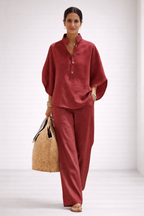 Mariella™  | Conjunto de Algodón y Lino
