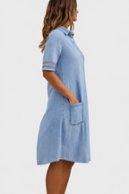 Brittany | Vestido de mezclilla que realza la figura
