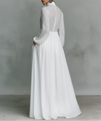 Serena | Vestido maxi con botones al frente