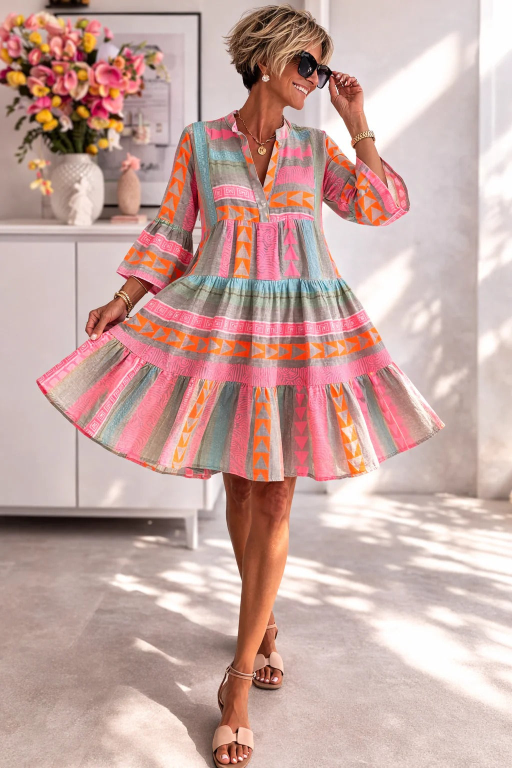 Celestia - Vestido vintage para mujer
