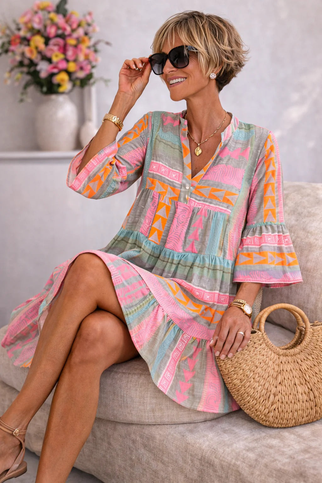 Celestia - Vestido vintage para mujer