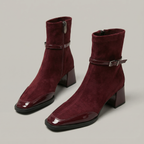 Romani™ | Botines elegantes de eco-ante con tacón medio
