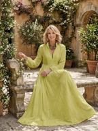 Serena | Vestido maxi con botones al frente