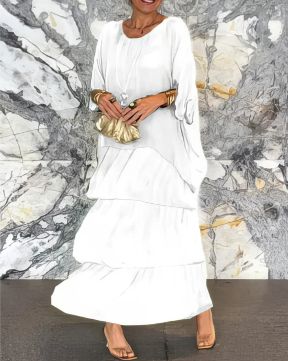 Lara | Elegante Vestido Maxi Fluido para Mujer