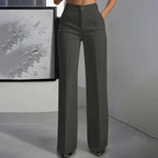 Eddi | Pantalones de talle alto elegantes de corte recto