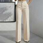 Eddi | Pantalones de talle alto elegantes de corte recto