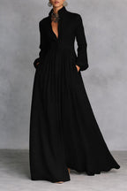Serena | Vestido maxi con botones al frente