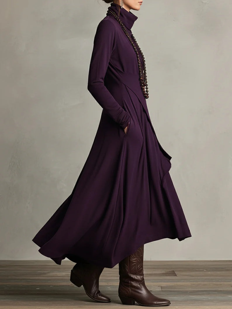Diana - Vestido Maxi Drama Asimétrico