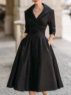 Lina - Vestido midi de satén para Mujer