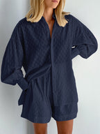 Maud | Conjunto elegante de camisa y pantalones cortos