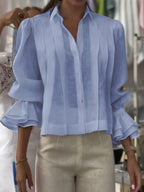 Verena – Blusa de solapa Lumière
