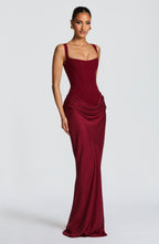 Elisa™ | Vestido premium estructurado con falda satinada