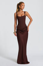 Elisa™ | Vestido premium estructurado con falda satinada