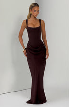Elisa™ | Vestido premium estructurado con falda satinada