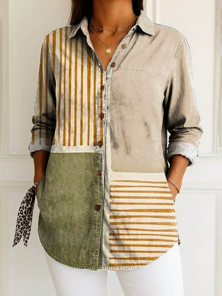 Julieta | Blusa de Contraste