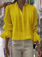 Verena – Blusa de solapa Lumière