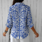 Itzel | Blusa de Jardín Azul