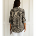Alondra | Camisa con Rayas en Espiral