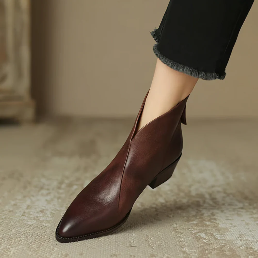 Anita™ | Botines de lujo con tacón bajo