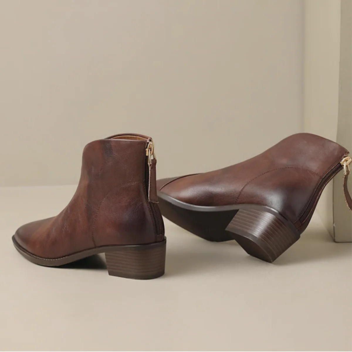 Anita™ | Botines de lujo con tacón bajo