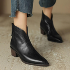 Anela™ | Botines de lujo con tacón bajo