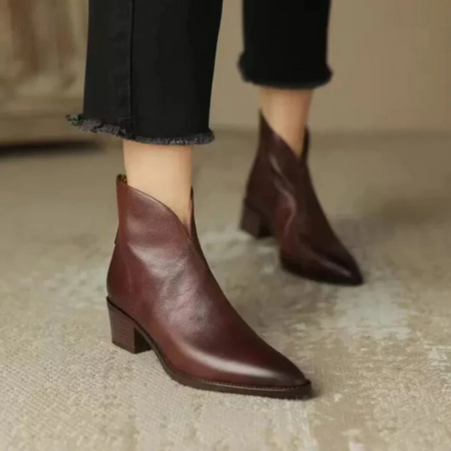 Anela™ | Botines de lujo con tacón bajo