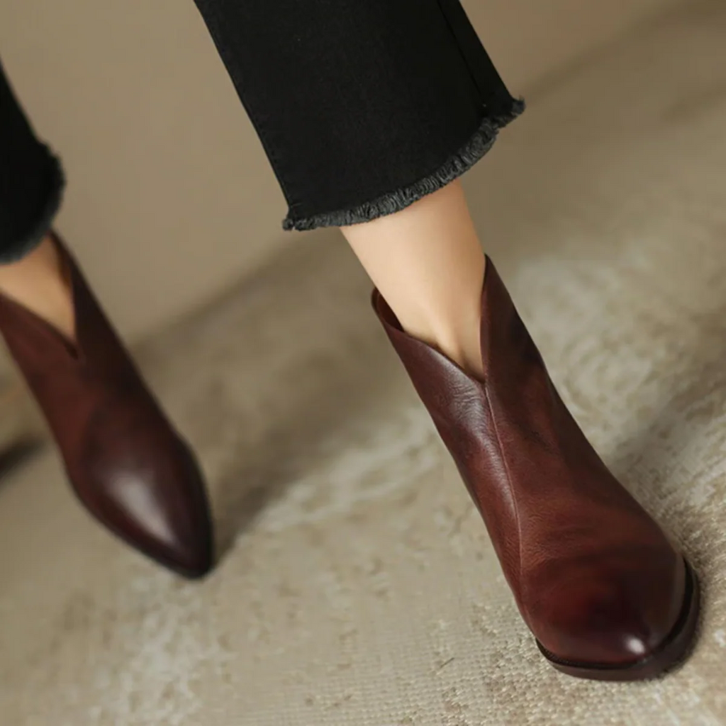 Anela™ | Botines de lujo con tacón bajo