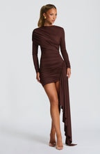 Dalia™ | Vestido drapeado con caída lateral