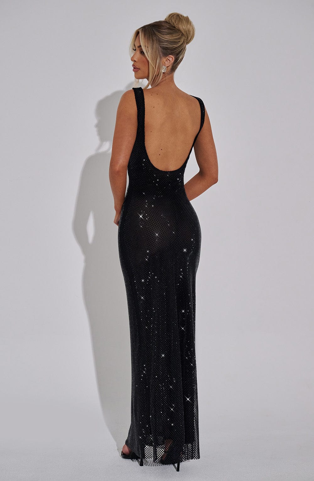 Melina™ | Vestido de malla con cristales