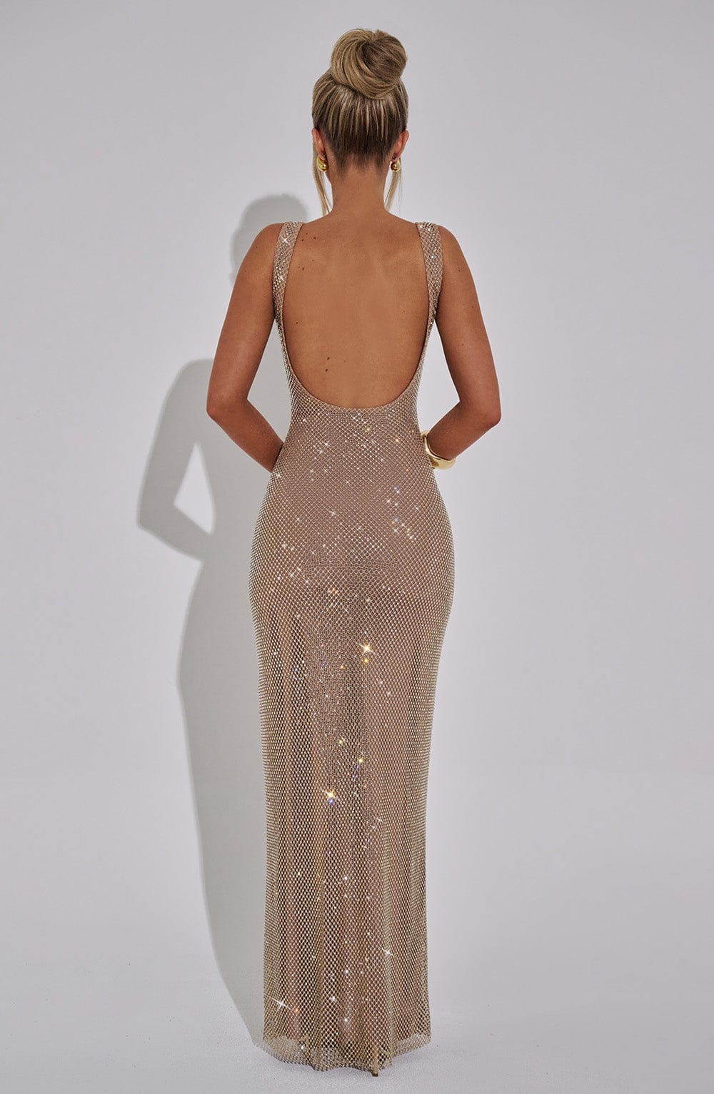 Melina™ | Vestido de malla con cristales