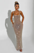 Melina™ | Vestido de malla con cristales
