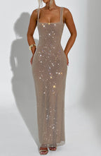 Melina™ | Vestido de malla con cristales