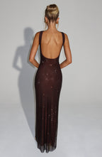 Melina™ | Vestido de malla con cristales