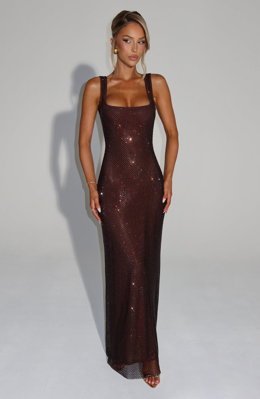 Melina™ | Vestido de malla con cristales