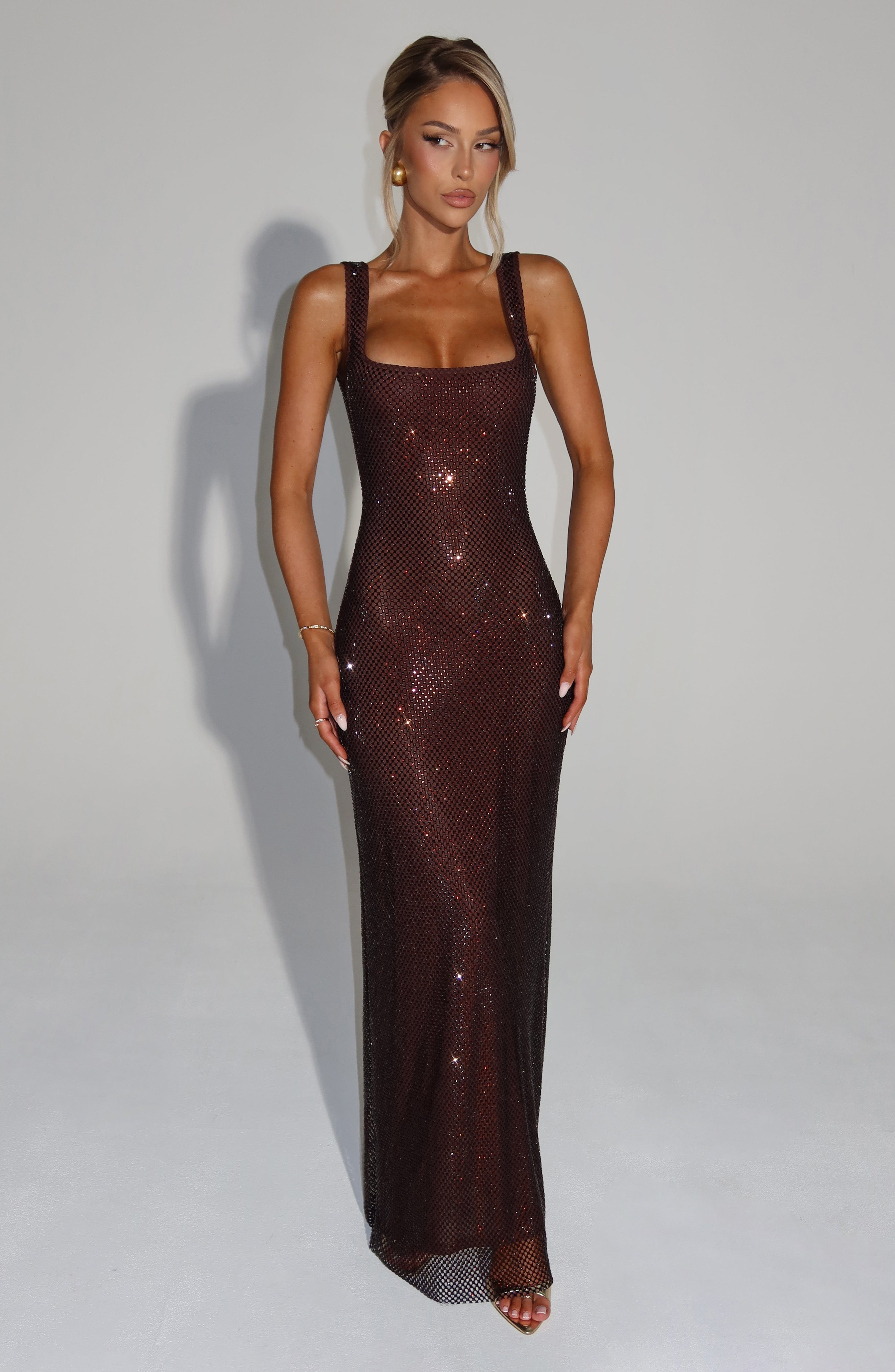Melina™ | Vestido de malla con cristales