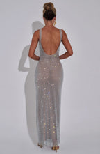Melina™ | Vestido de malla con cristales