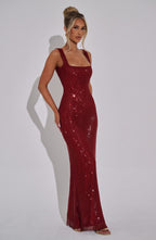 Melina™ | Vestido de malla con cristales